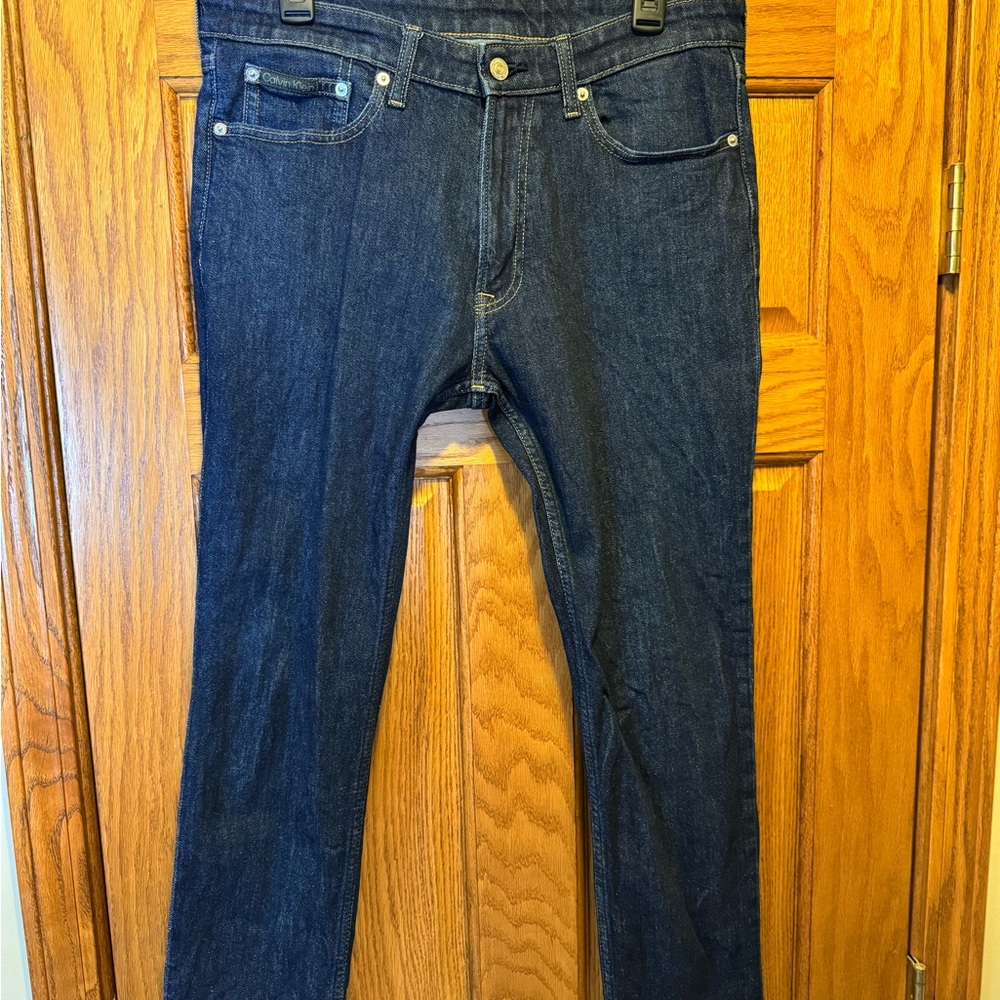 Calvin Klein Blue Slim Jeans with Indigo Wash